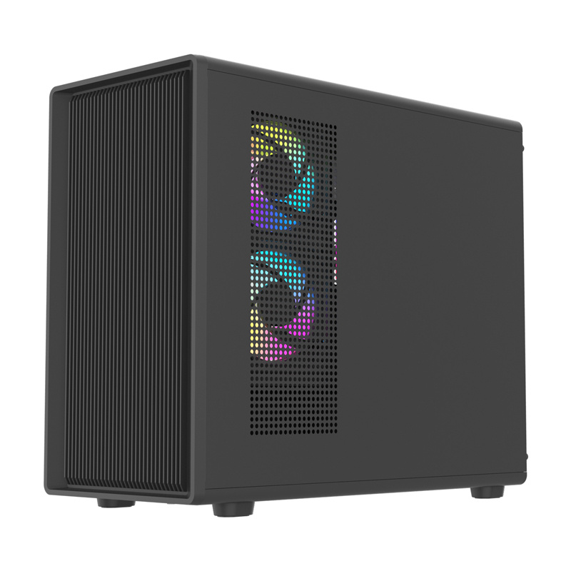 Kuti kompjuteri DarkFlash DB460M, Big Tower M ATX, ARGB, e zezë