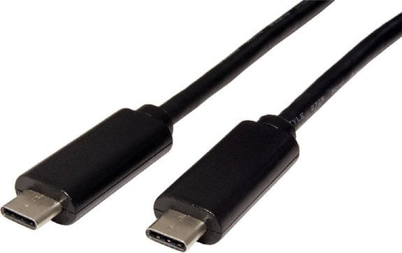 Kabllo USB Neutral, USB C në USB C, 0.5m, e zezë