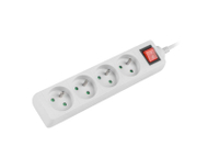 Zgjatues energjie Lanberg PS1, 4 dalje, kabllo 1.5 m, i bardhë