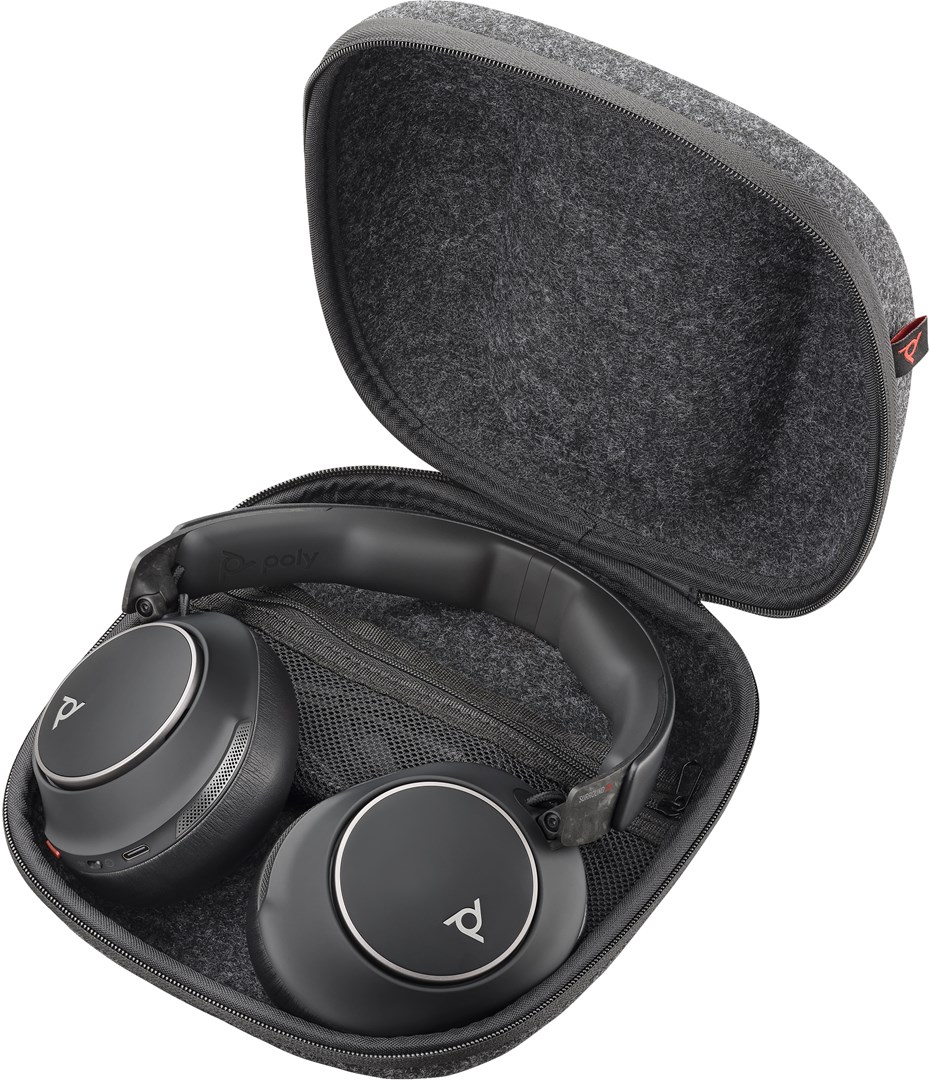 Kufje Poly Voyager Surround 80 UC, Bluetooth, Boomless, të zeza