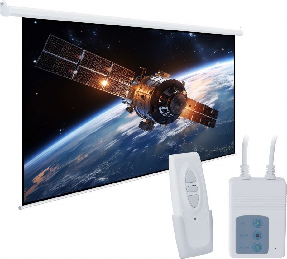 Ekran projekcioni elektrik ART EA-100, 140", 1:1, i bardhë