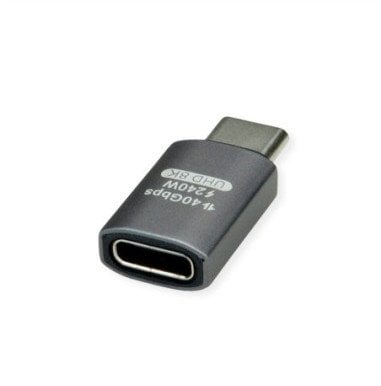 Adapter USB C ROLINE USB4 Gen 3x2, 40 Gbps, alumin, argjendtë