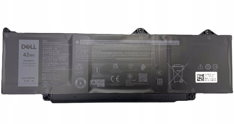 Bateri laptopi Dell 42Wh, 3 qeliza, për Latitude 5340 5350 5440 5450 5540 5550