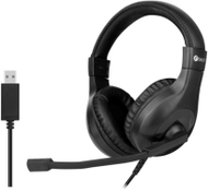 Kufje C-TECH MHS-05U, USB, me mikrofon, të zeza