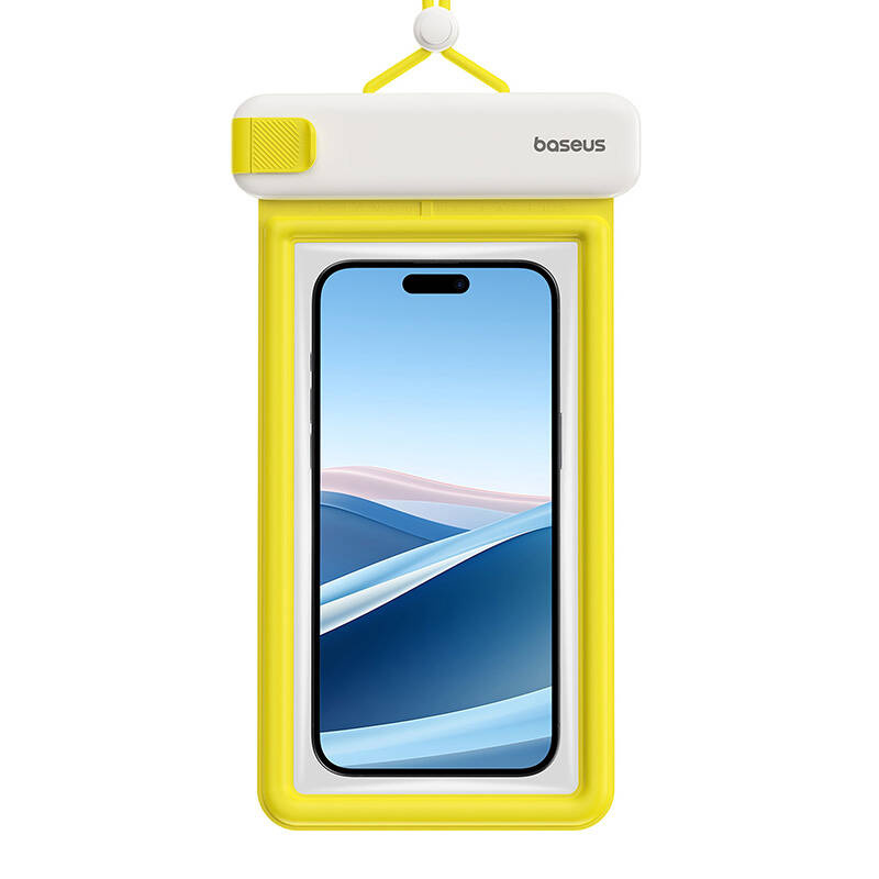 Këse uji për telefon Baseus Deepdive, IPX8, 4 shtresa mbylljeje, e verdhë