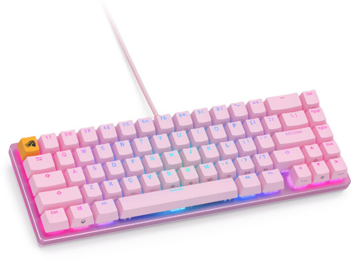 Tastierë Glorious GMMK 2 Compact, Glorious Fox, US, rozë