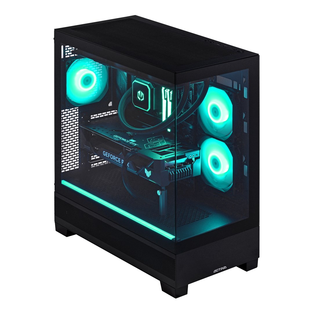 PC gaming Actina GameOn, AMD Ryzen 7 7800X3D, 32GB RAM, 1TB SSD, GeForce RTX 5070, i zi