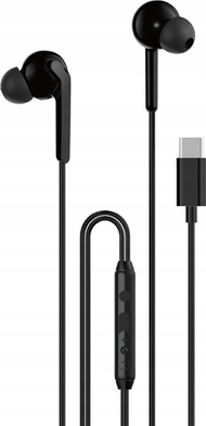 Kufje me kabllo Dudao X3C Plus, USB C, 1.2m, të zeza