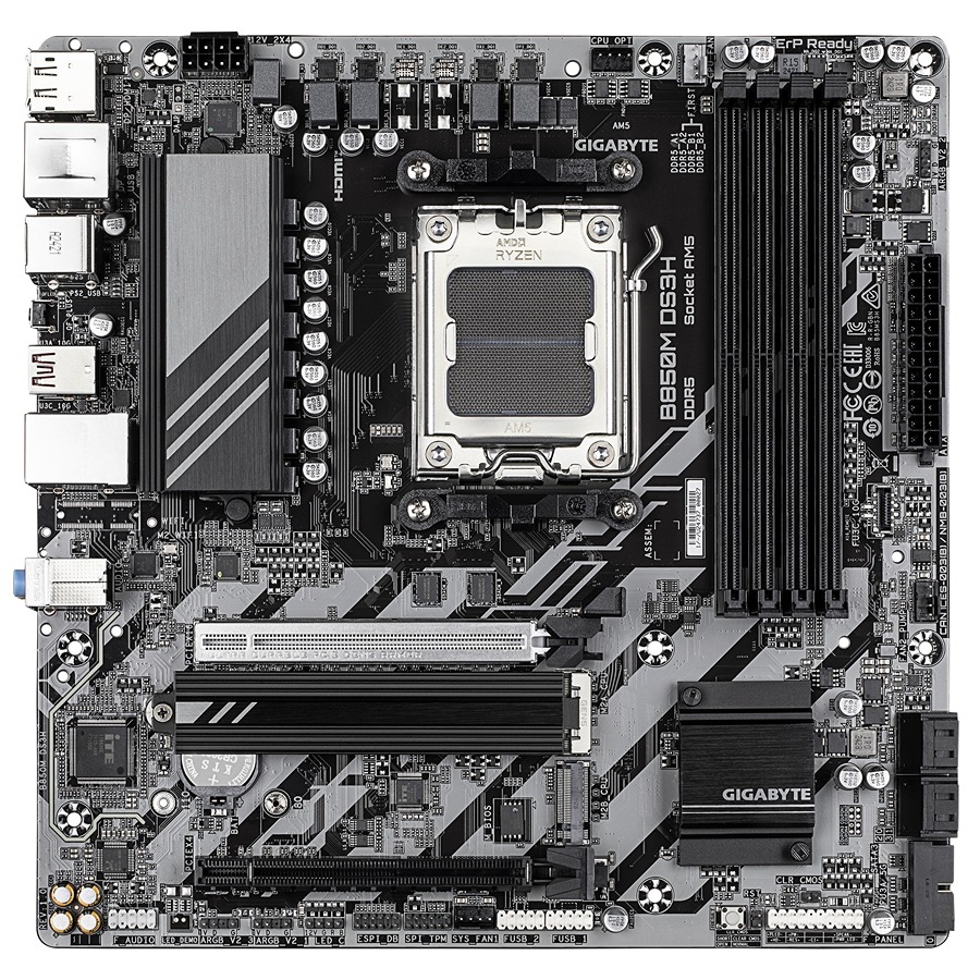 Pllakë amë Gigabyte B850M DS3H, Micro-ATX, AM5, DDR5 8200 MT/s, e zezë