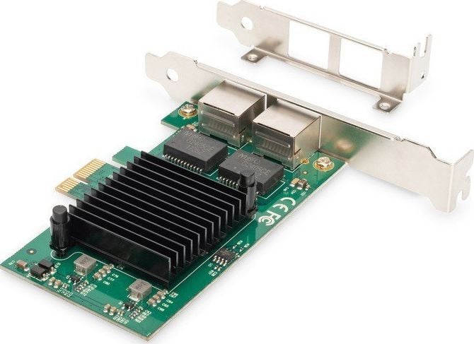 Kartë rrjeti Digitus DN-10132, PCI Express, 2x RJ-45 1Gbps