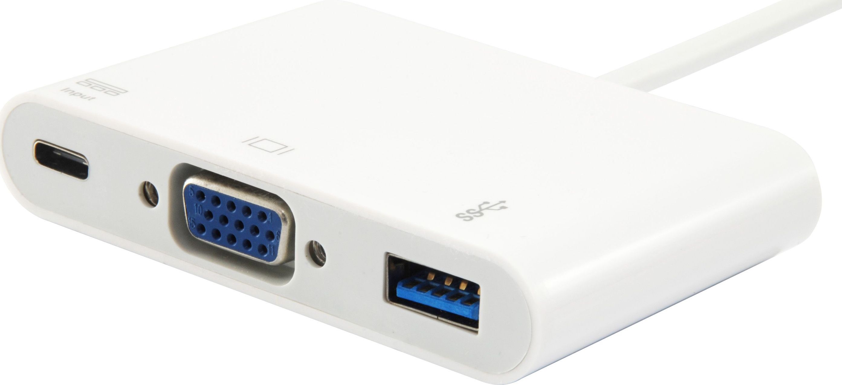 Docking station Equip 133462 USB C, VGA, USB, e bardhë