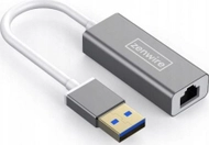 Надворешен мрежен адаптер USB 3.0 во Ethernet RJ45, Gigabit 1000 Mbps, бел