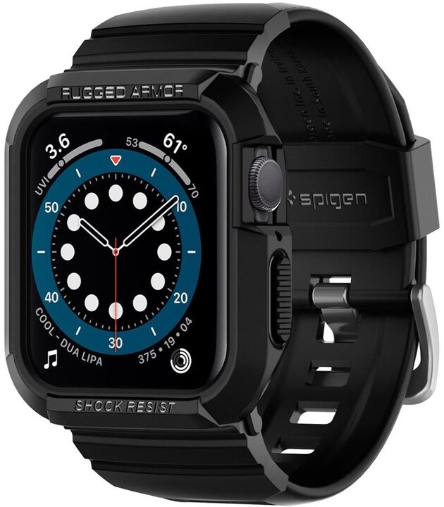 Rrip Spigen Rugged Armor Pro për Apple Watch 6 / SE / 5/4 40 mm, i zi