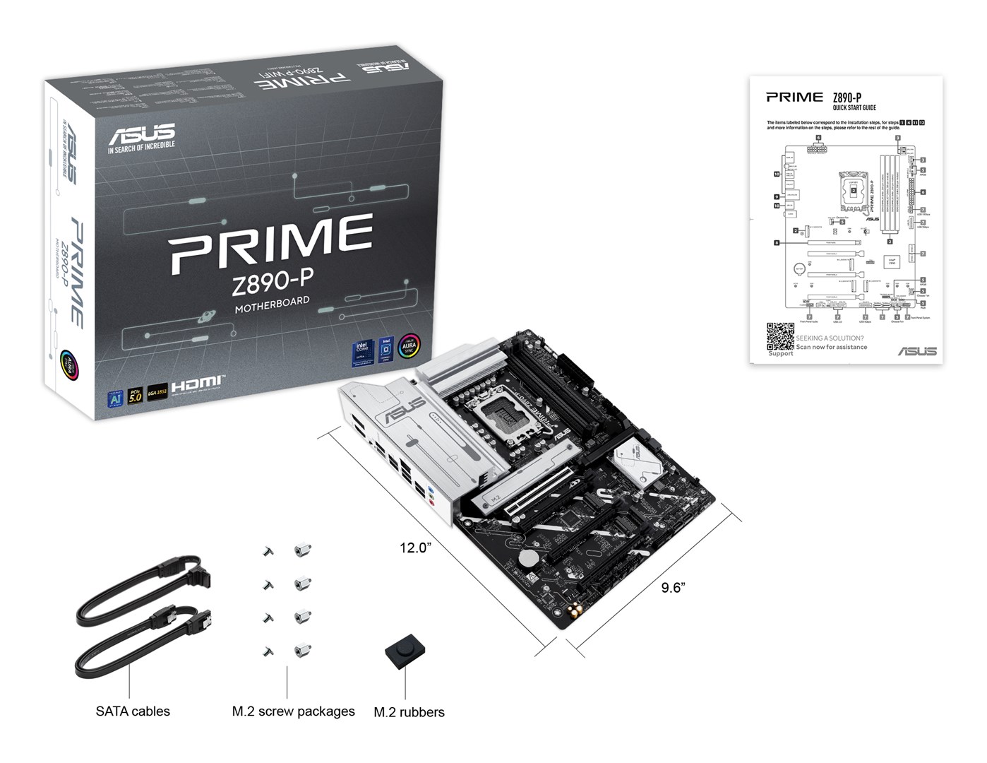 Pllakë amë ASUS PRIME Z890-P Intel Z890 LGA 1851 (Socket V1) ATX