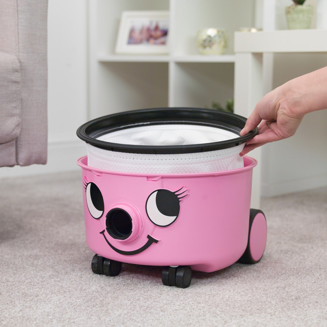 Fshesë me korent Numatic HET160-11, 6L, 620W, rozë