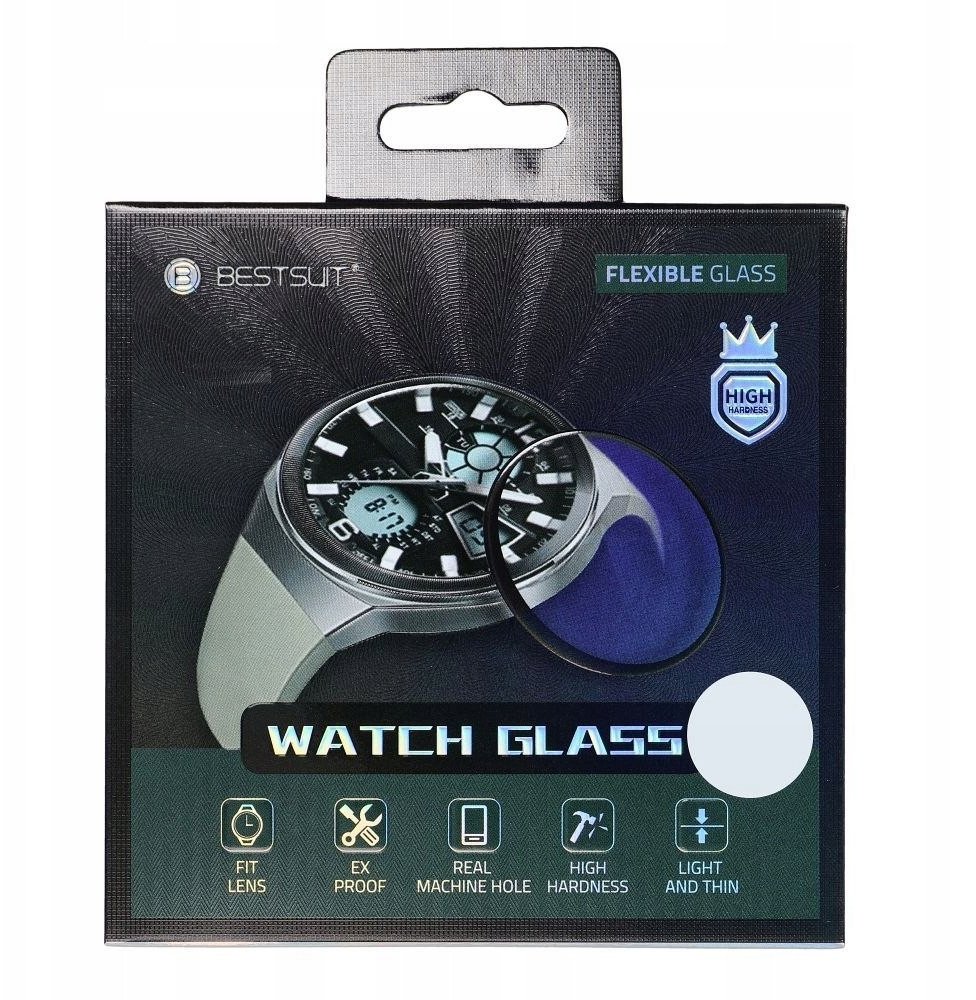 Mbrojtëse ekrani Bestsuit Hybrid Glass për Samsung Galaxy Watch 7 44mm, fleksibël, transparente