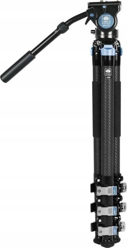 Tripod fotografik SIRUI Landscape me kokë video VH-10, fibër karboni, kapacitet 18 kg, i zi