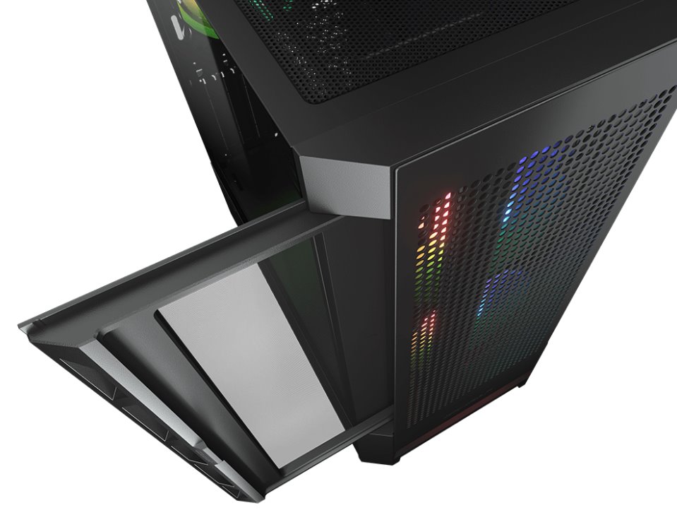 Kasë për PC COUGAR AIRFACE RGB, e zezë