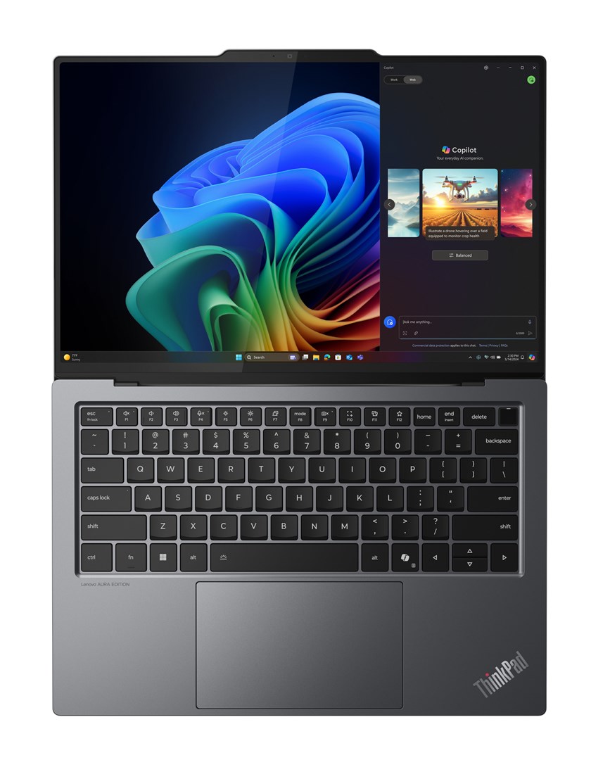 Laptop Lenovo ThinkPad X9-14 Gen 1 Copilot+ PC, 14", Intel Core Ultra 7 258V, 32GB LPDDR5x-SDRAM, 1TB SSD, Intel Arc Graphics 140V, i hirtë