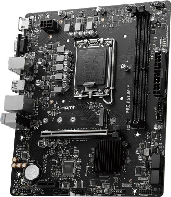 Pllakë amë MSI PRO H610M-E