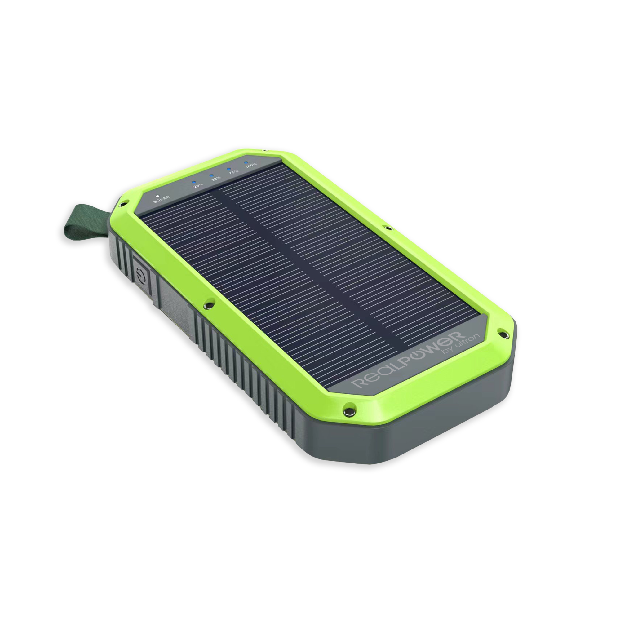 Karikues portativ RealPower PB-10000 Solar, 10000mAh, karikim wireless, i zi