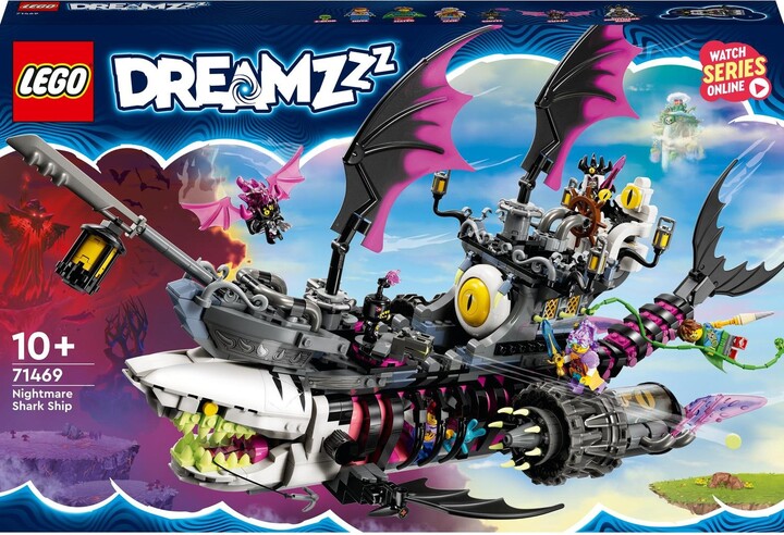 Figurë LEGO® DREAMZzz™ 71469 Nightmare Shark Boat
