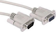 Kabllo seriale Roline DB9 mashkull në DB9 femër, 6m, gri