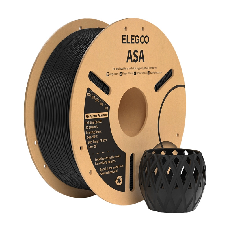 Filament 3D printeri Elegoo ASA, 1kg, i zi