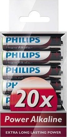Bateri alkaline Philips Powerlife LR03 AAA, set 20 copë