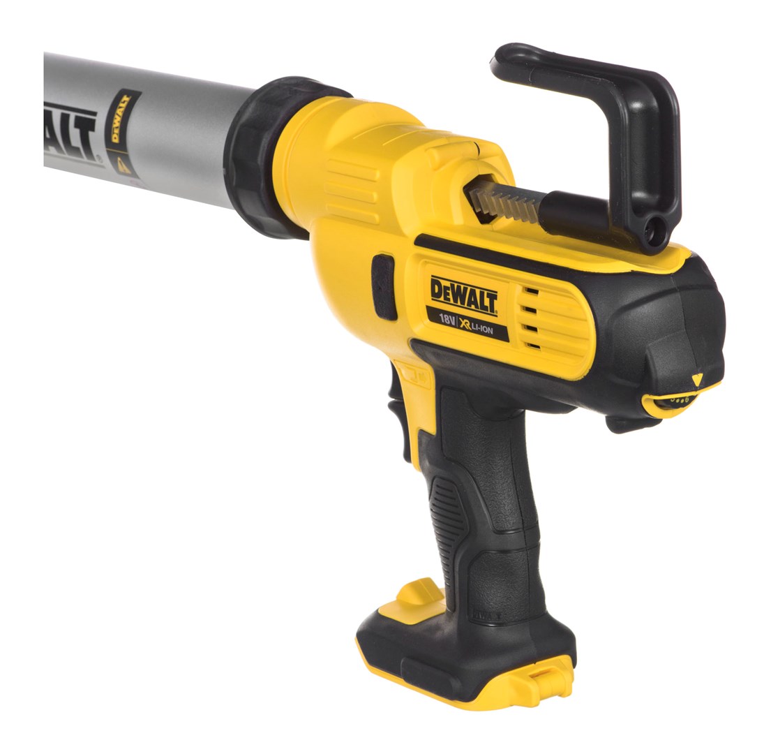 Pistoletë vulosëse Dewalt DCE580N, me bateri 18V, kapacitet 600 ml, e verdhë