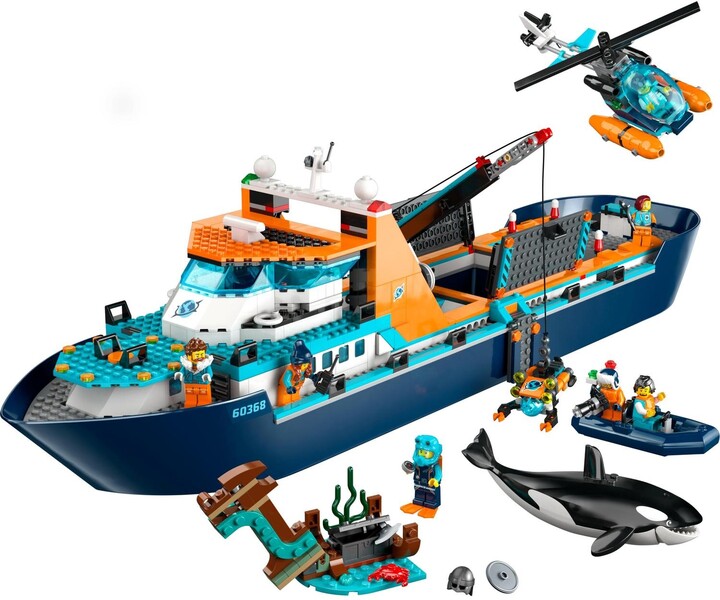 Set LEGO® City 60368 Arctic Exploration Ship, 815 pjesë