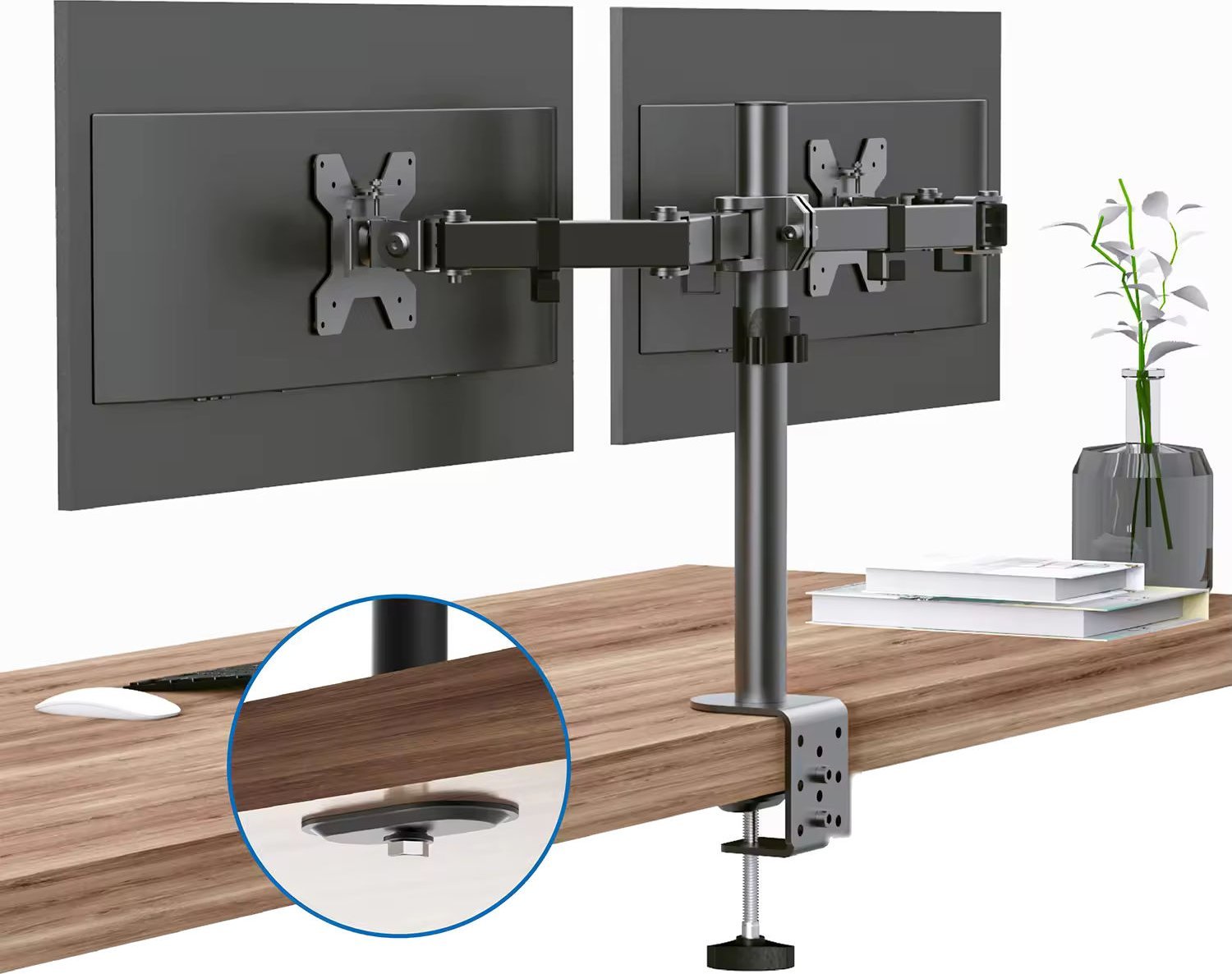Mbajtëse monitori Mozos MS03, deri 20 kg, me rregullim lartësie, e zezë