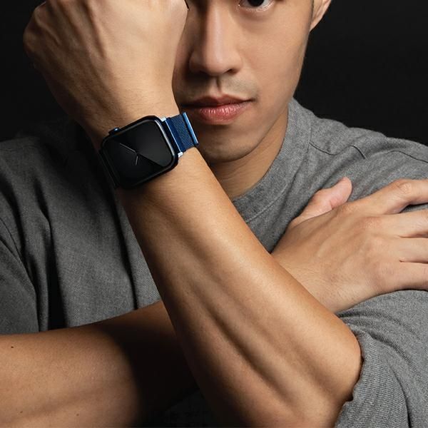 Rrip ore Uniq Dante për Apple Watch Series 4 5 6 7 SE 38 40 41mm, çelik inox, blu kobalt