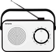 Radio portative Aiwa R-190, AM/FM, altoparlant 4", e bardhë