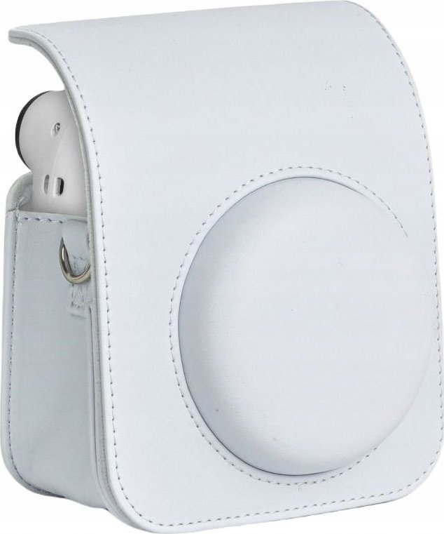 Këllëf LoveInstant për Fujifilm Instax Mini 12, eko lëkurë, me rrip, i bardhë