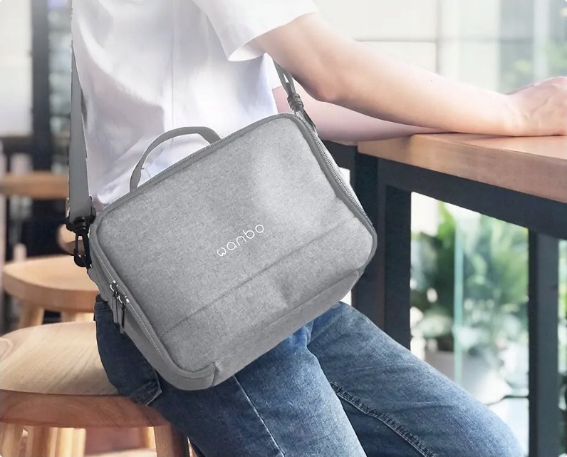Çantë për projektor Xiaomi Wanbo T4, rezistente ndaj goditjeve, gri