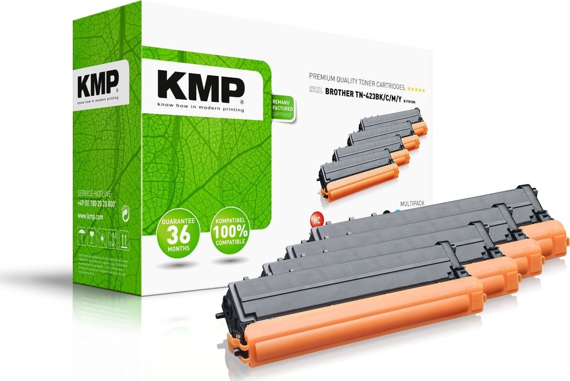 Сет тонери KMP B-T101VX, 4 парчиња, компатибилен, црна цијан магента жолта
