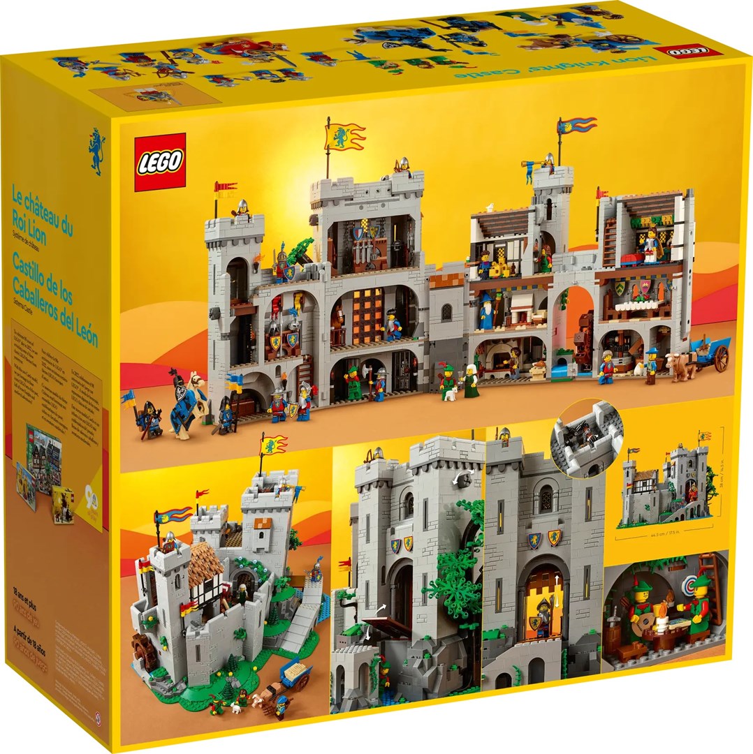 Set LEGO Lion Knights' Castle, kështjellë mesjetare, ndërtim modular, shumëngjyrësh