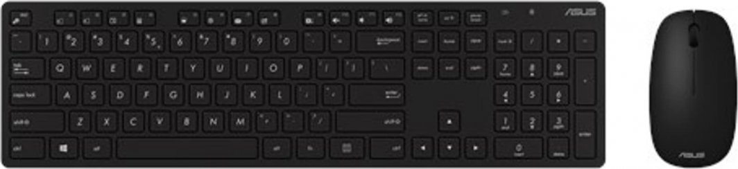 Set tastierë dhe maus Asus ASUS W5000, EN, pa kabllo, të zi