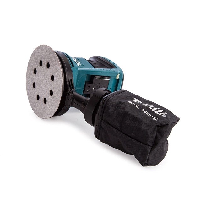 Lëmues orbital Makita DBO180Z, 18V, pa kabllo, blu