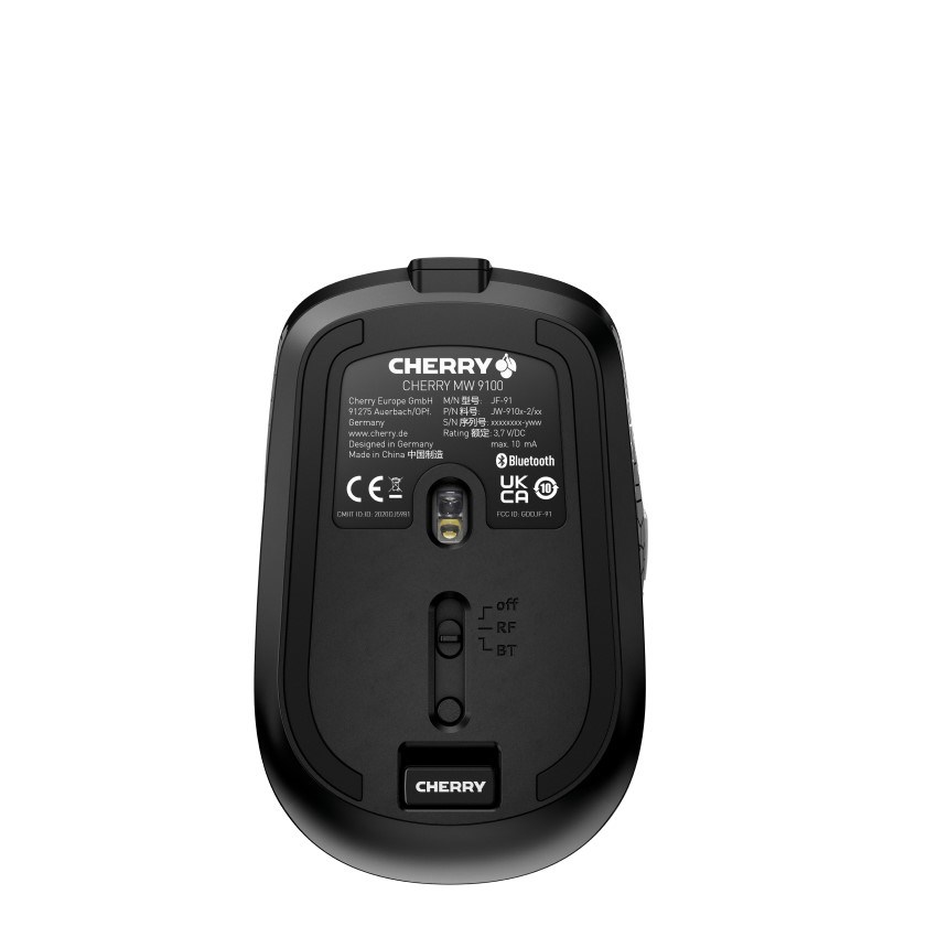Maus Cherry MW 9100, Wireless dhe Bluetooth, 2400 DPI, i zi