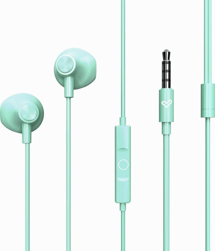 Kufje in ear Easypods Mint, me kabllo 3.5mm, mentol