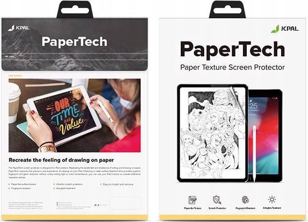 Mbrojtës ekrani JCPal PaperTech Flex për iPad 10.9" 10th Gen dhe iPad 11" 11th Gen, teksturë letre, mat