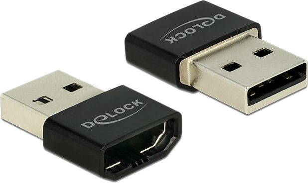 Përshtatës USB Delock USB - HDMI (65680), i zi