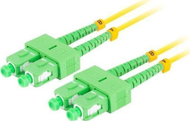 Оптички кабел со влакно Lanberg SM SC/APC SC/APC, дуплекс, 10m, жолт