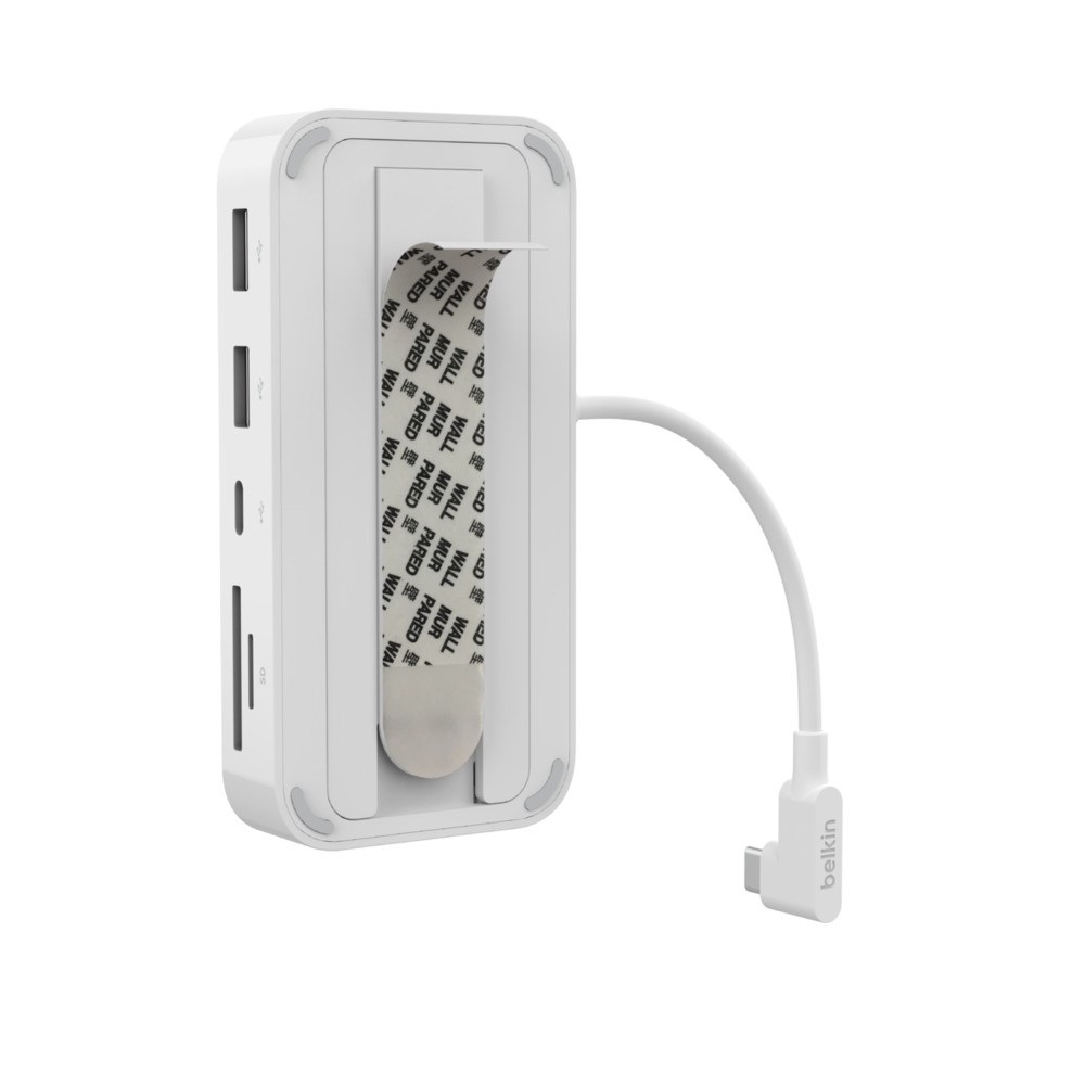 Qendër USB-C Belkin 6-në-1, 24", 10 Gbps, i bardhë