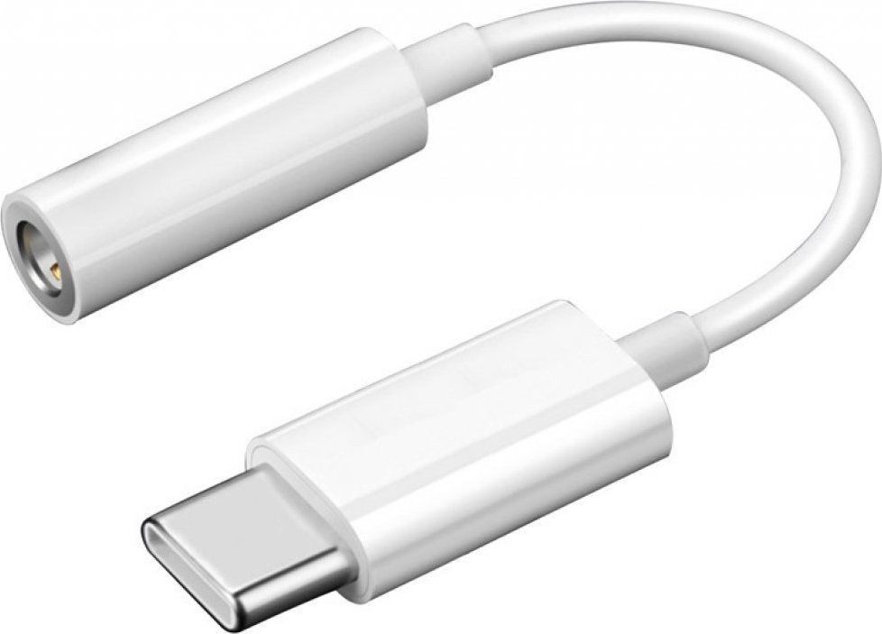 Adapter audio Art ADAPTER USB-C në Jack 3.5mm, 15cm, i bardhë