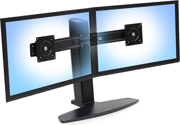 Mbajtëse dy monitorësh Ergotron Neo Flex Dual Monitor Lift Stand, 24.5", rregullim lartësie, e zezë
