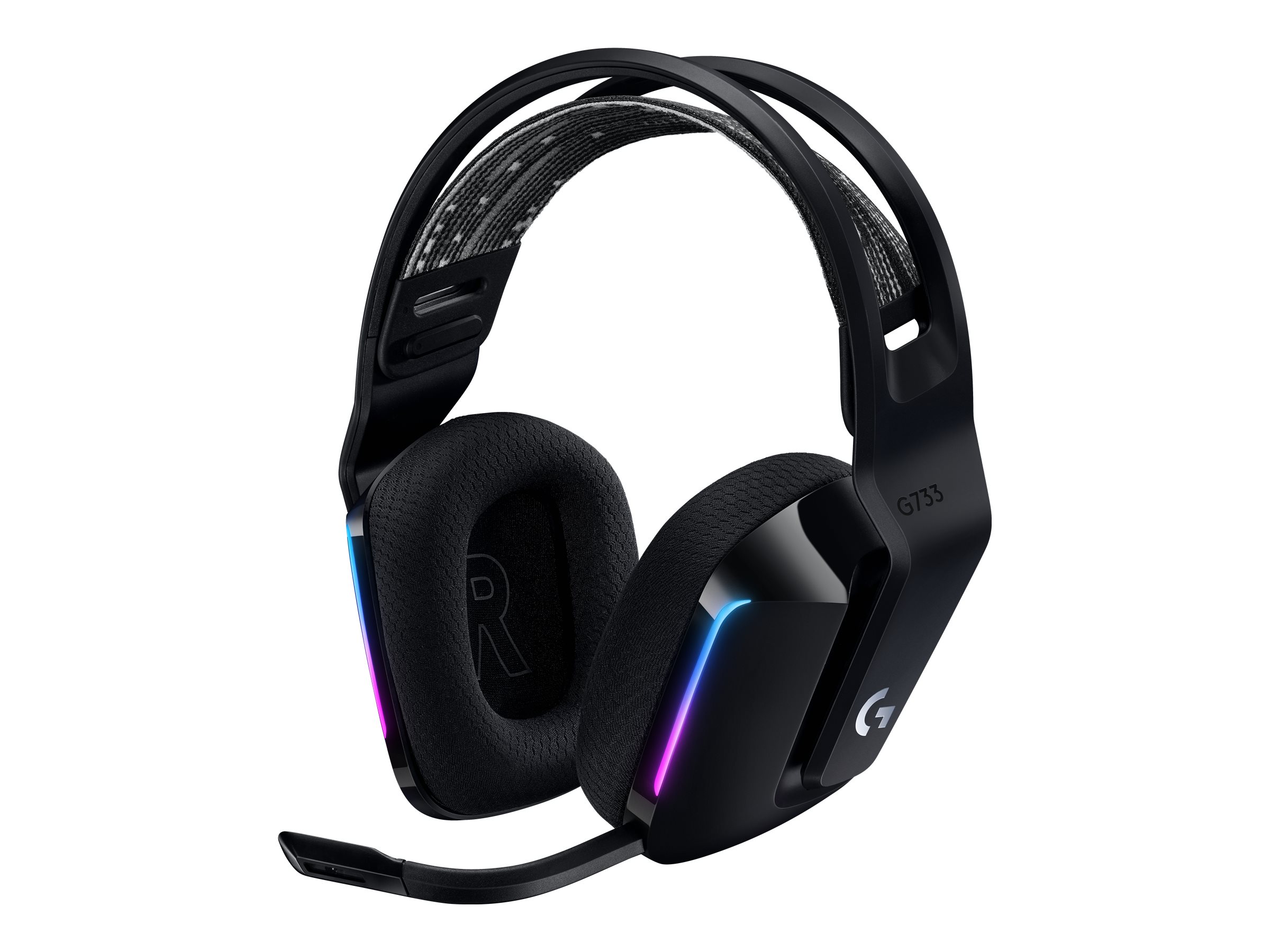 Kufje gaming Logitech G G733 LIGHTSPEED, wireless, RGB, të zeza