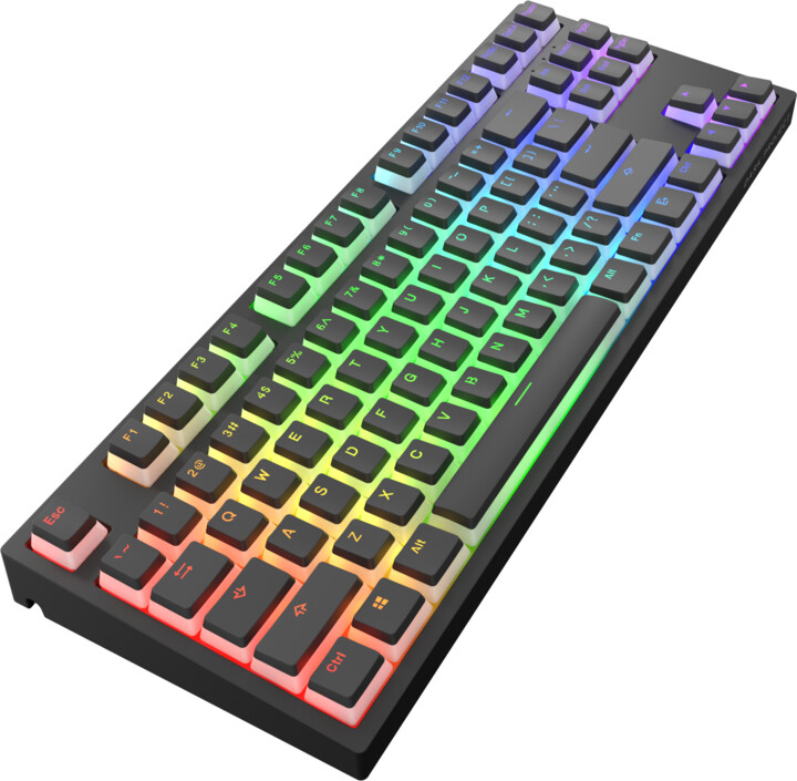 Tastierë Dark Project KD87A Pudding, Gateron Optical Red, US